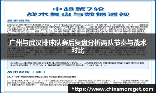 广州与武汉排球队赛后复盘分析两队节奏与战术对比